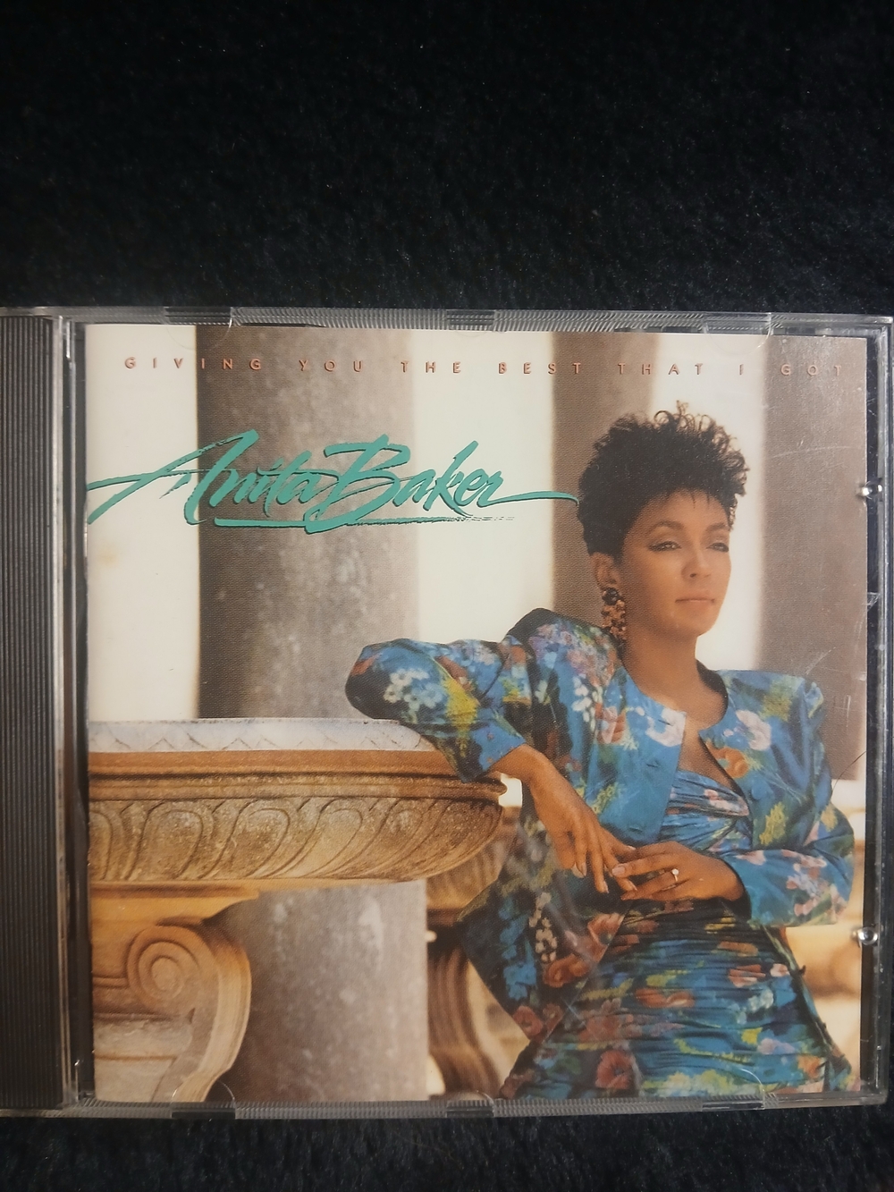 Anita Baker CD — Teal Floral Jacket & Dress